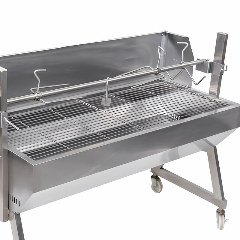 1200 mm Spartan BBQ Spit Roaster Rotisserie close up of the BBQ grills