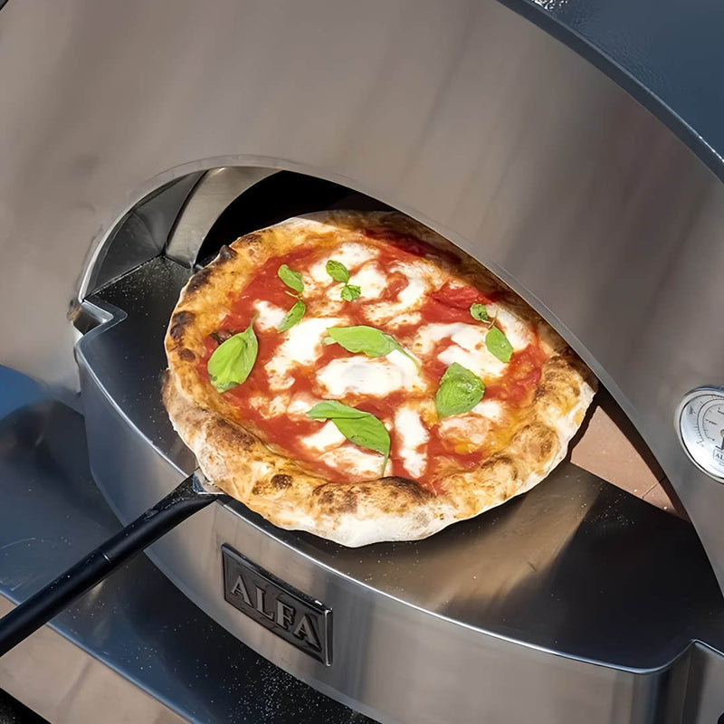 Alfa Classico 2 Pizze | Gas & Wood Fired showing pizza cooking inside