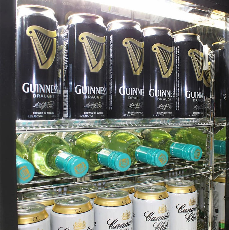 Bar Fridge | 330 L Rhino 3 Door | Energy Efficient LG Motor full of drinks
stainless steel model