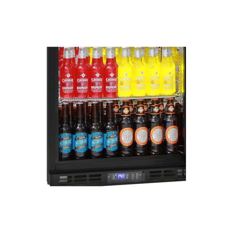 Bar Fridge | 2 Door | Energy Efficient Combo front view of fridge full of drinks