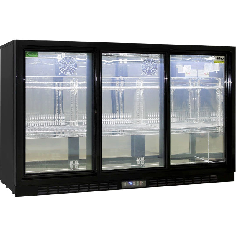 Bar Fridge | Rhino 3 Door | Energy Efficient LG Motor doors closed and empty