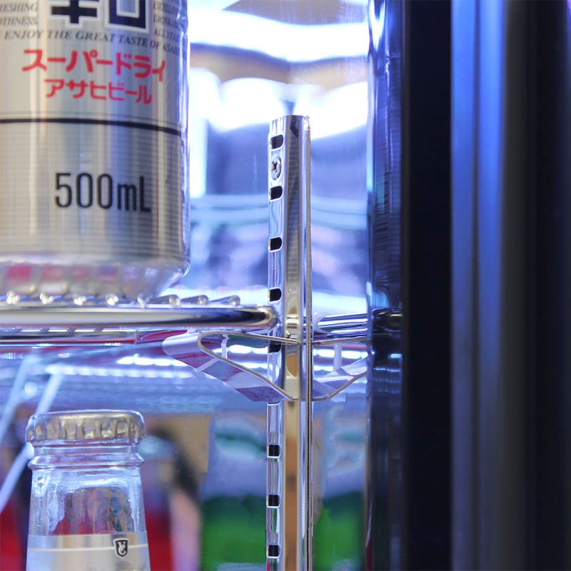 Bar Fridge | Single Door Alfresco | Rhino Solid Door close up view of shelving