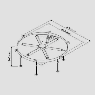 Fireplace Galio Star Insert | showing fireplace fimensions - 67cm x 67cm x 26cm