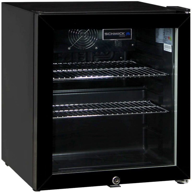 Mini Bar Fridge | Schmick Tropical 50 Litre all black and empty