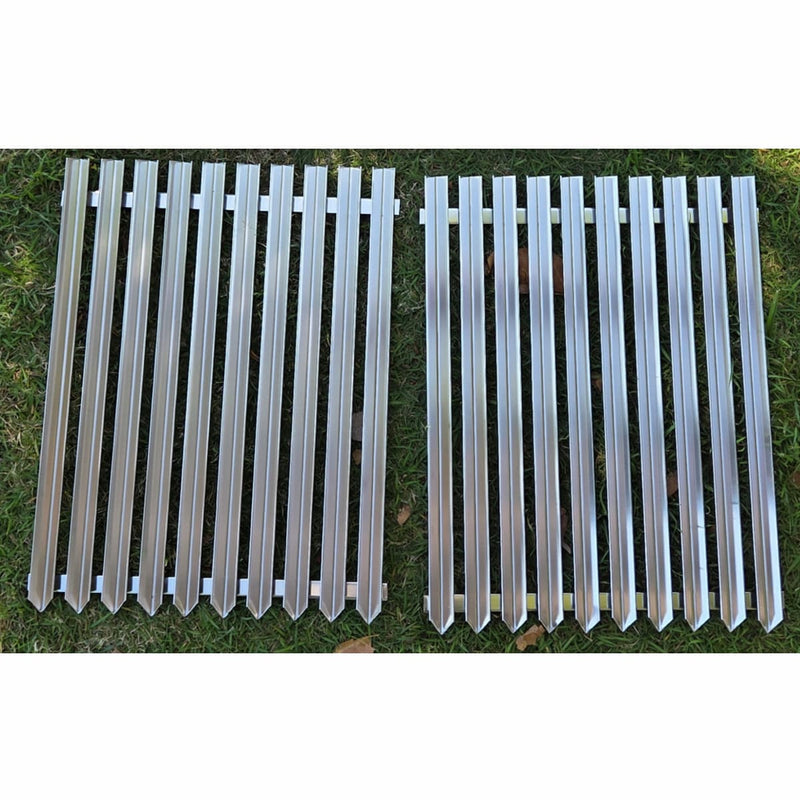 10 mm Stainless Steel BBQ Rods & V‑Grate – Parrilla Grill Replacement & Add‑On Accessories showing the v grate ones times two