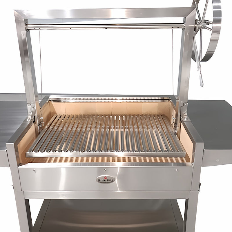 Parrilla BBQ Argentine with Firebricks and Rotisserie front view product image