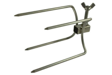 Universal BBQ Rotisserie Kit | close up view of 4 prongs