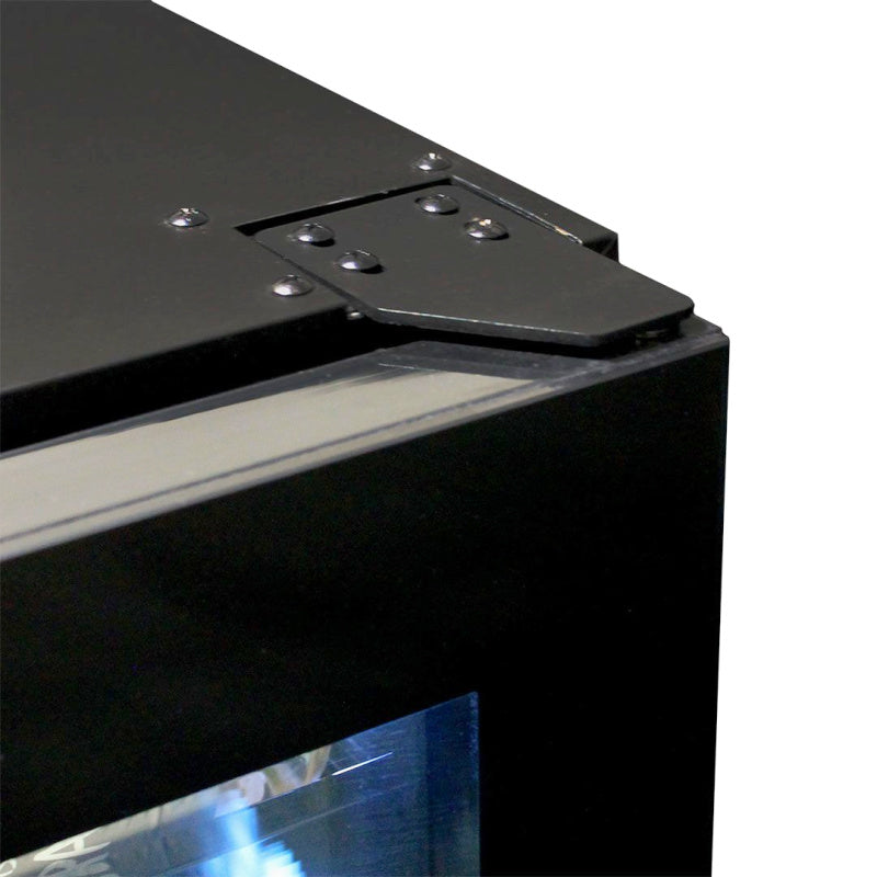 Wine Fridge | 209 Litre Upright showing what the door bracket looks like