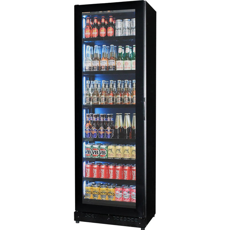Wine or Beer Fridge | 213 Litre Upright | Super Sim Design showing the left hinge beer fridge