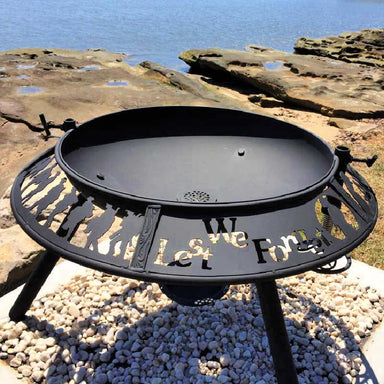 BBQ Fire Pit rotisserie spit attachment