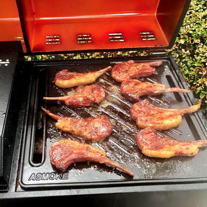 Cast Iron Pre Seasoned BBQ Grill | Griddle | ASMOKE