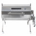 1000 mm Charcoal & Gas Dual Fuel BBQ Spit Roaster 10 kg rated motor with hood closed