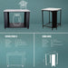 Premium Corner Unit | Outdoor Kitchen | Modular | Cozze showing dimensions