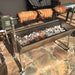 1200mm BBQ Spit Rotisserie | The Master | Charcoal showing 3 large roast meats cooking