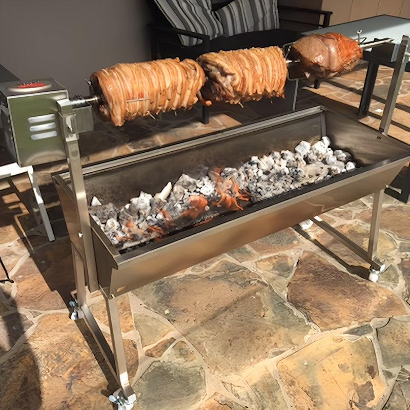 1200mm BBQ Spit Roaster Rotisserie The Master