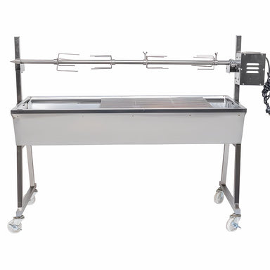 1200mm BBQ Spit Rotisserie | The Master | Charcoal front view of product