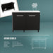 1200 mm Two Door Outdoor Kitchen | Modular | Cozze showing dimensions