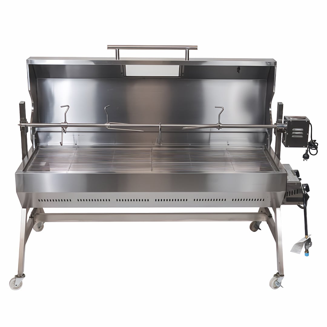 Stainless steel shop spit roaster