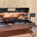 1500 mm Charcoal & Gas Dual Fuel BBQ Spit Roaster with a whole lamb on it cooking
