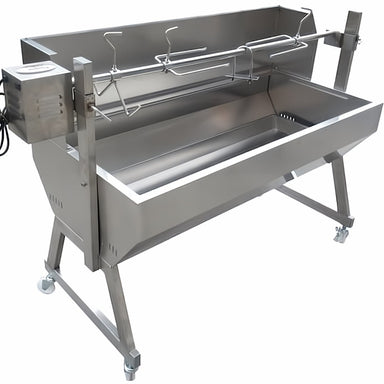 1500 mm BBQ Spit Rotisserie | Spartan side view iwthout bbq grills