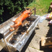 1500 mm BBQ Spit Rotisserie | Spartan whole pig top view