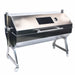 1500mm BBQ Spit Rotisserie | Hooded Spartan with the hood closed showing viewport and thermometer