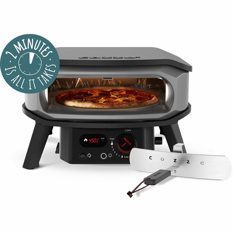 Gas Pizza Oven | Rotating Stone | 13 or 17 Inch | Cozze 2 min cook 17 inch