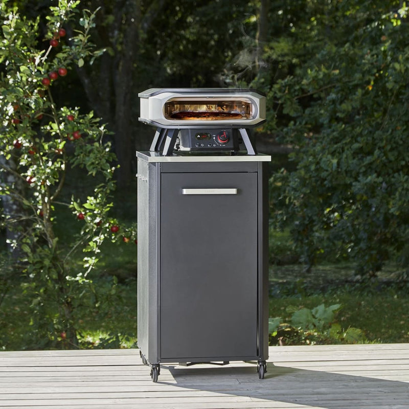 Gas Pizza Oven | Rotating Stone | 13 or 17 Inch | Cozze on tall pizza table
