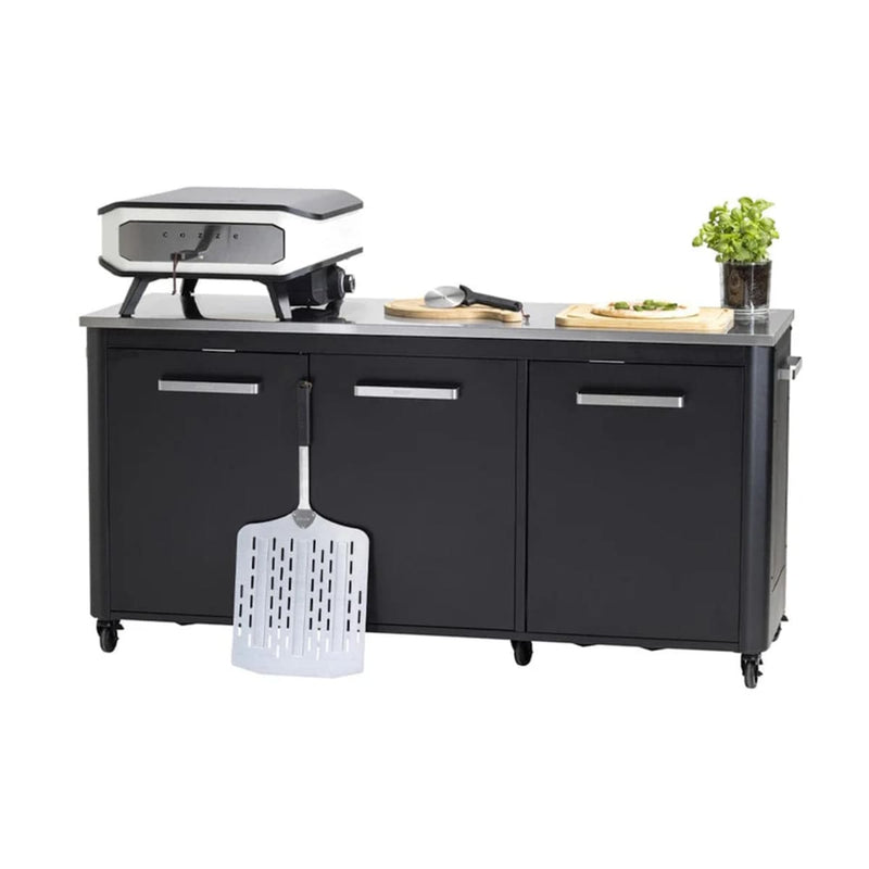 1800 mm Three Door Outdoor Kitchen | Modular | Cozze with pizza oven and accessories