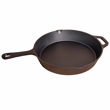 24.5 cm Cast Iron Skillet | BBQ & Camping side view product image