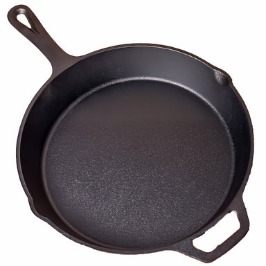24.5 cm Cast Iron Skillet | BBQ & Camping top view