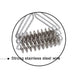 42cm BBQ Grill Brush with Ergonomic Handle close up of the brush