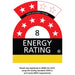 Schmick HUS-EX108 “Under Zero” 108 L Alfresco Beer Fridge – Blast Chill, Heated Glass, Tropical-Rated showing the 8 star energy rating