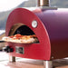 Alfa Moderno Portable Pizza Oven | close up side view with pizza inside