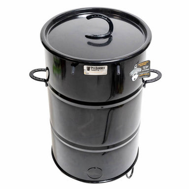 Pit Barrel Cooker close up front view 