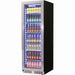 Bar Fridge | 405 Litre Upright Stainless Steel front view showing right hand hinged door
