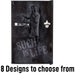 Bar Fridge | 70 Litre Retro Designs Ned Kelly with writing saying 8 Designs to choose from