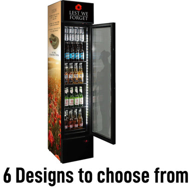 Bar Fridge | 160 Litre Cool Gift Ideas Lest we forget with writing saying 6 designs available
