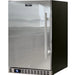 Bar Fridge | Single Door Alfresco | Schmick SK126 showing the left hinge solid stainless steel door mdoel