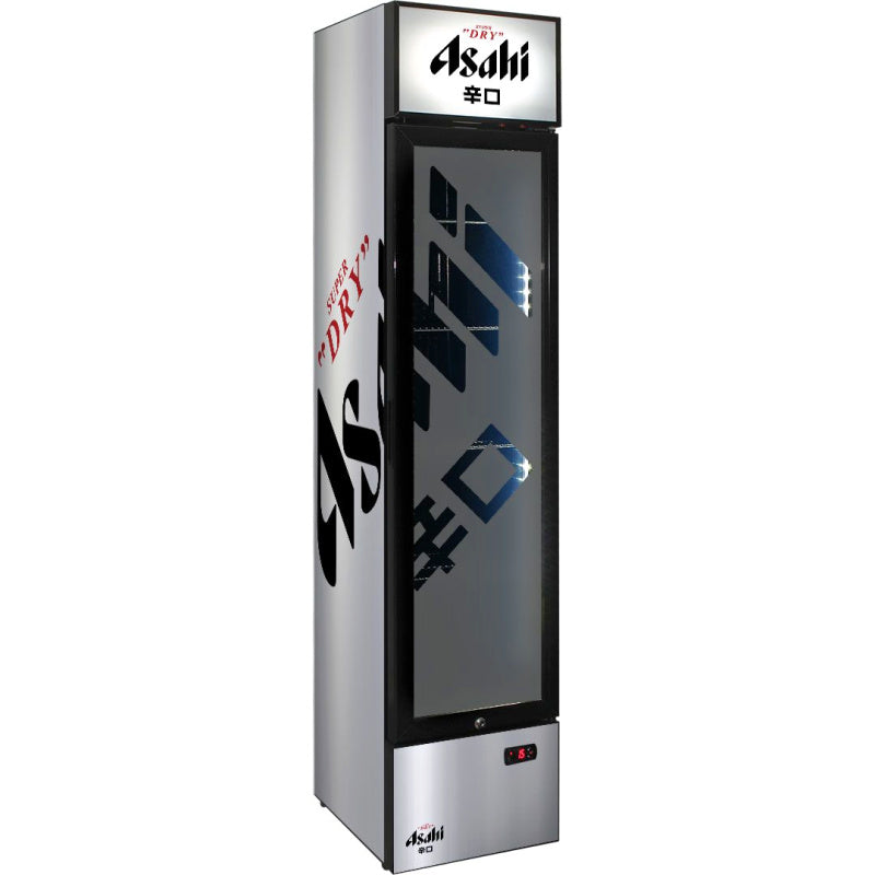 Bar Fridge | 160 Litre Asahi front left view showing asahi branding