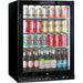 Bar Fridge | 164 Litre Alfresco black right hinged full of beers