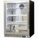 Bar Fridge | 164 Litre Alfresco door closed and empty with LED lights on