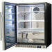 Bar Fridge | 164 Litre Alfresco door open empty with LED lights on