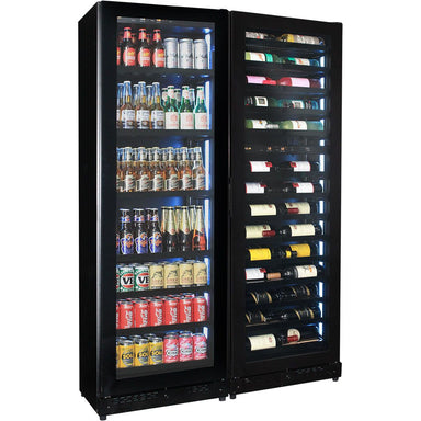 Bar Fridge | 209 Litre Upright Combo full view of both beer and wine sections