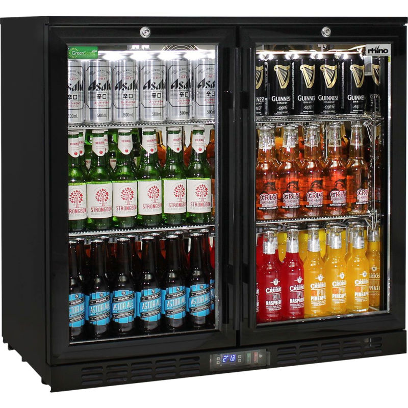 Bar Fridge | 2 Door Alfresco | Rhino SG2H doors closed and full of drinks