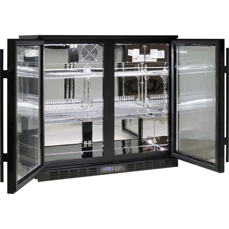 Bar Fridge | 2 Door Alfresco | Rhino SG2H doors open and empty