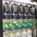 Bar Fridge | 2 Door | Energy Efficient Combo close up of flat and wine shelves