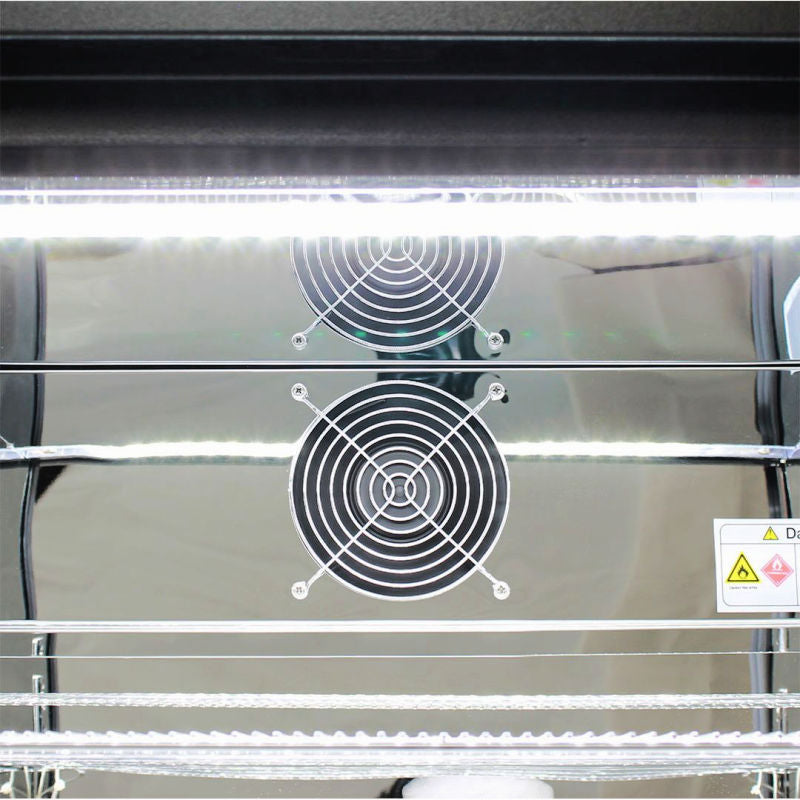 Bar Fridge | 2 Door | Energy Efficient Combo close up view of fan