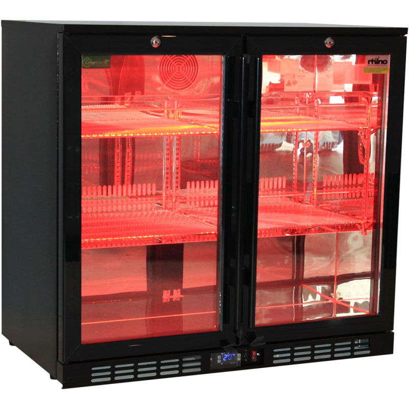 Bar Fridge | Rhino 2 Door | Multi Light red LED light