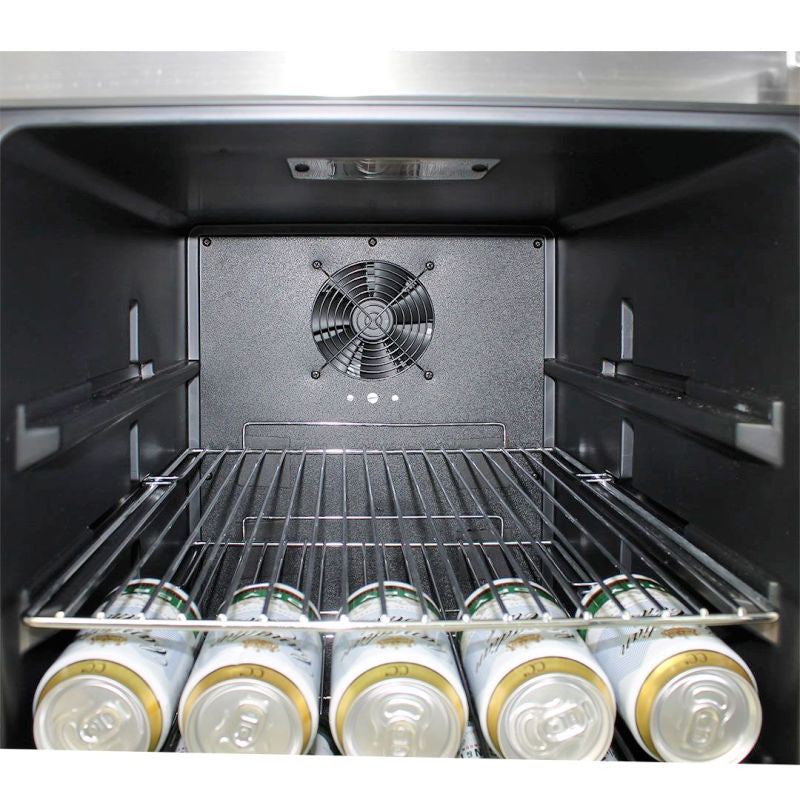 Bar Fridge | Dual Zone Combo | Schmick JC190 close up view of fan